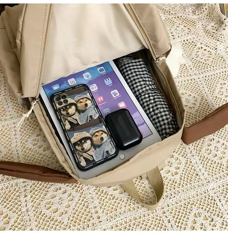 Amber cute backpack interior