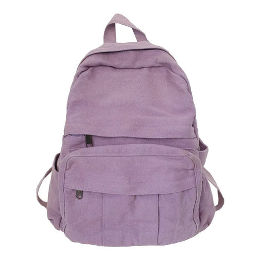 Opal vintage canvas daypack for women in lilac purple