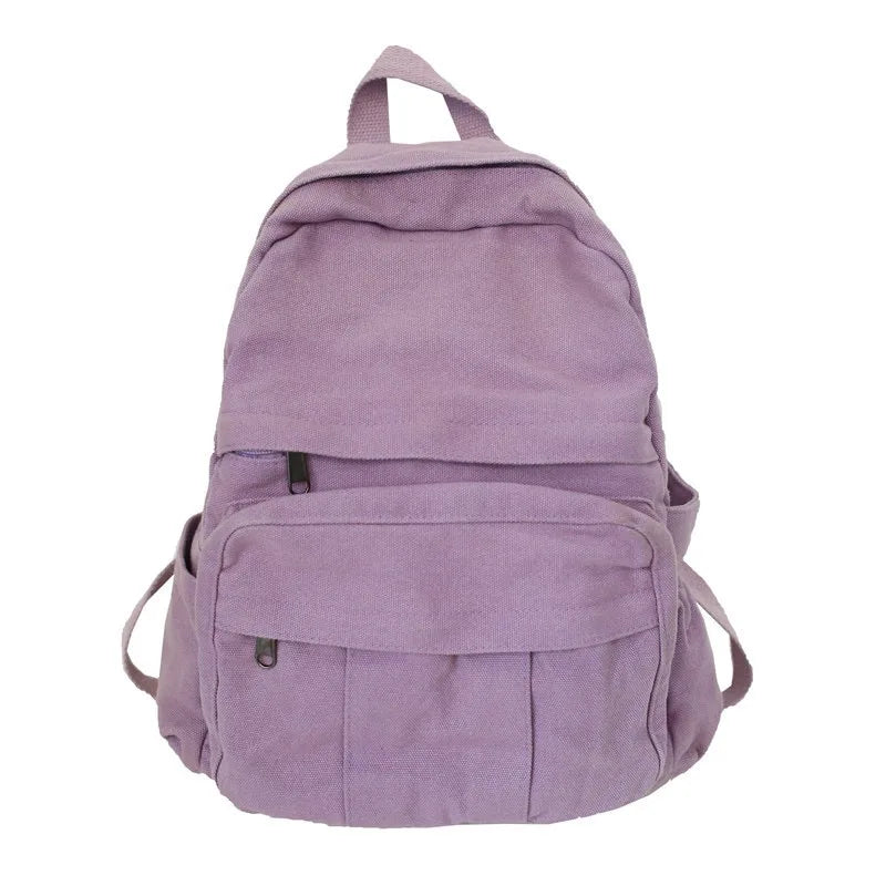 Opal vintage canvas daypack for women in lilac purple