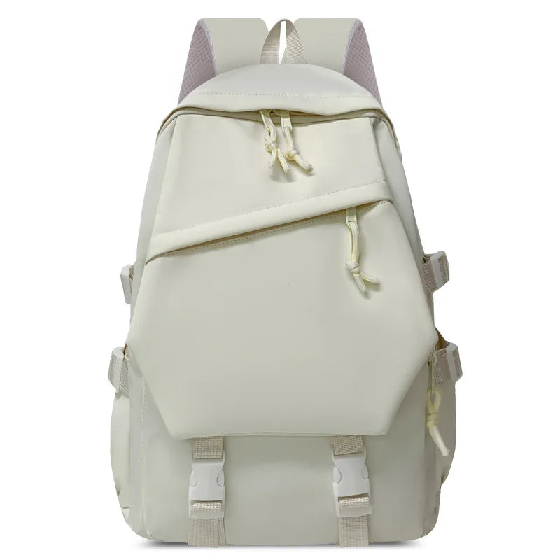 Violet Oxford student backpack white
