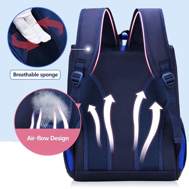 Keman KMBC1006-2 Cartoon Girls Waterproof School Backpack