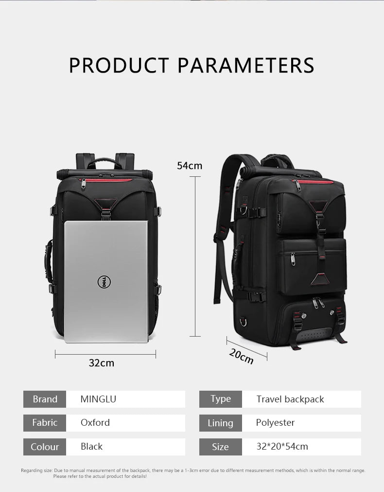 Mingao 221020 Expandable Anti-Theft USB Travel Backpack - detail 4