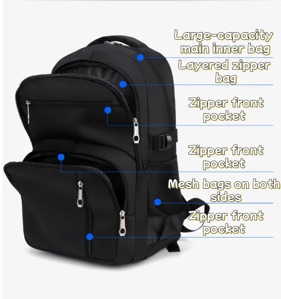 Kale laptop backpack side view