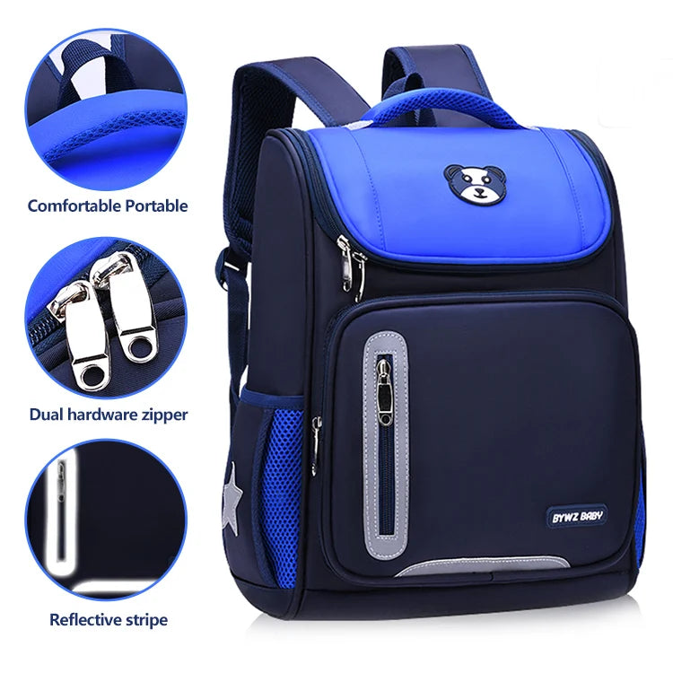 Keman KMBC1006-2 Cartoon Girls Waterproof School Backpack