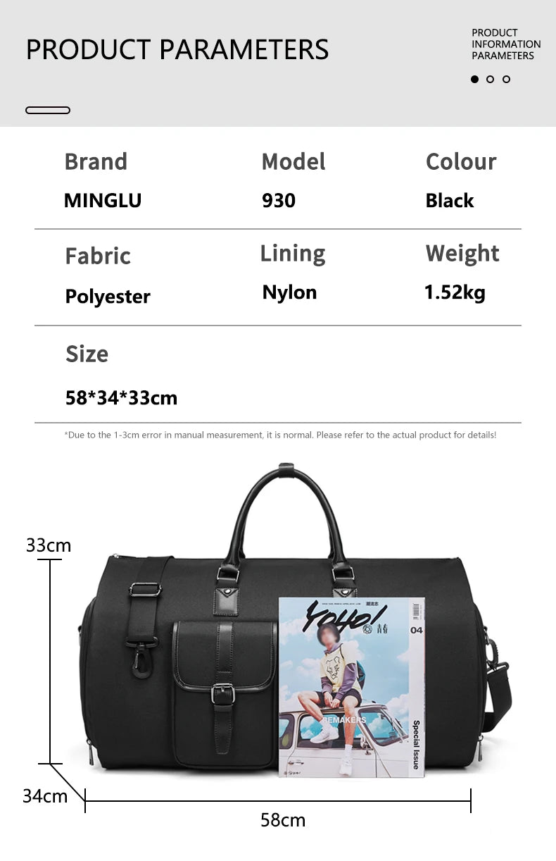 Mingao 208 Oxford Travel Duffle Bag with Shoe Compartment - detail 4