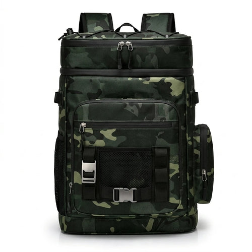 Keman KMA675-1 30L Camo Camping Cooler Backpack - Detail View