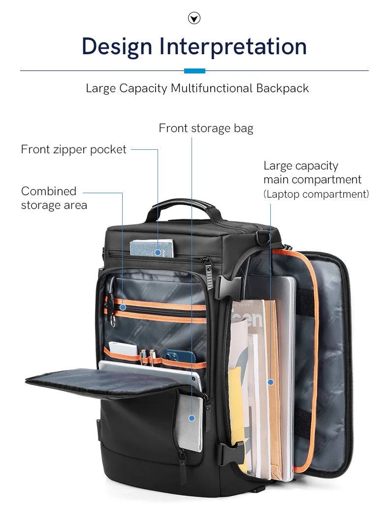 Kingsons KT6004W 39L Waterproof 17" Outdoor Backpack