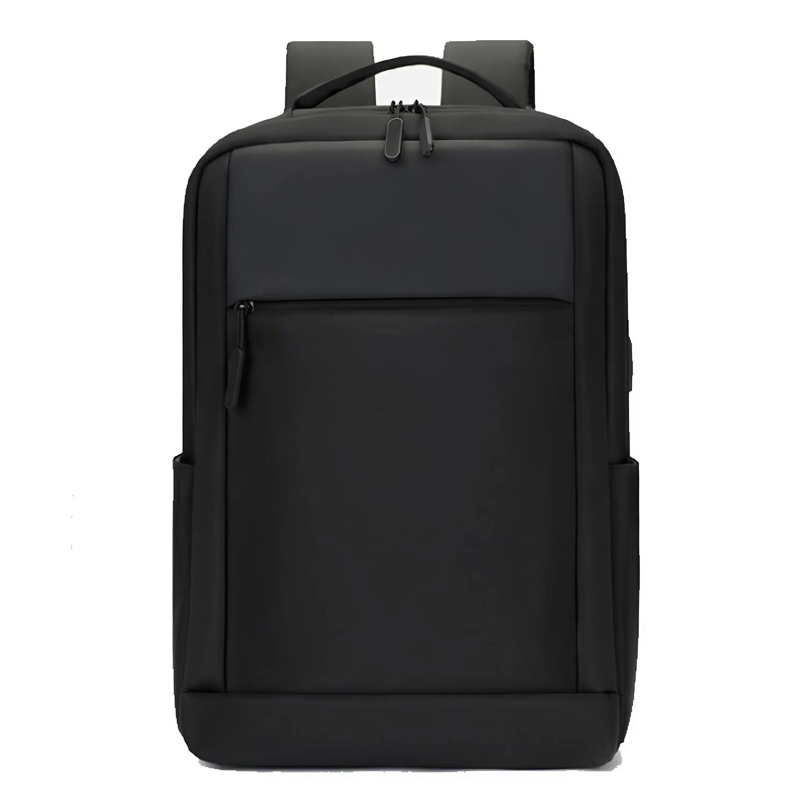 USB laptop backpack charging port detail