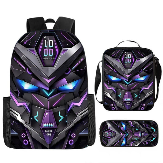 Azalea SJ8615SCH mecha robot 3-piece school set side