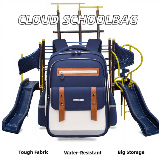Cloud-Shaped Elementary Laptop Backpack Senjia - colors