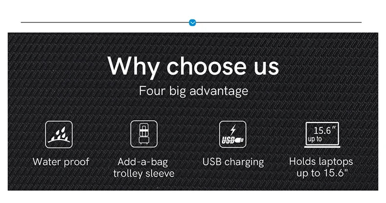 Kingsons 15.6" USB Multifunction Laptop Backpack