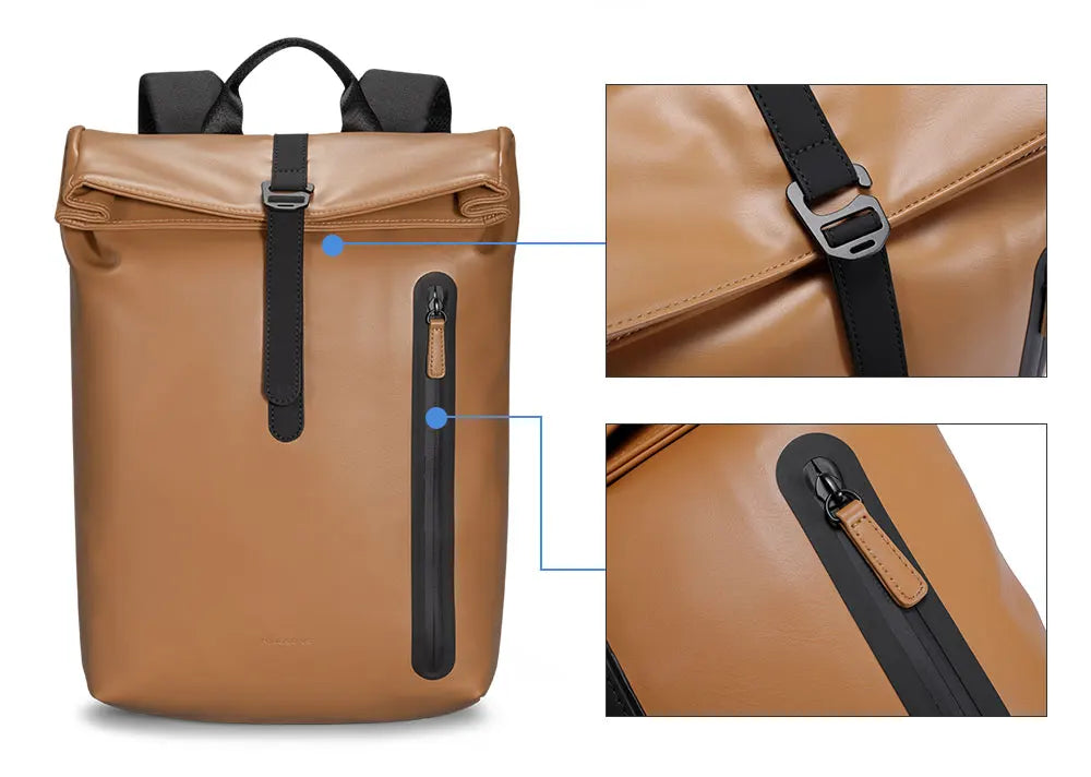 Kingsons K10154-AA PU Leather Women's Laptop Backpack