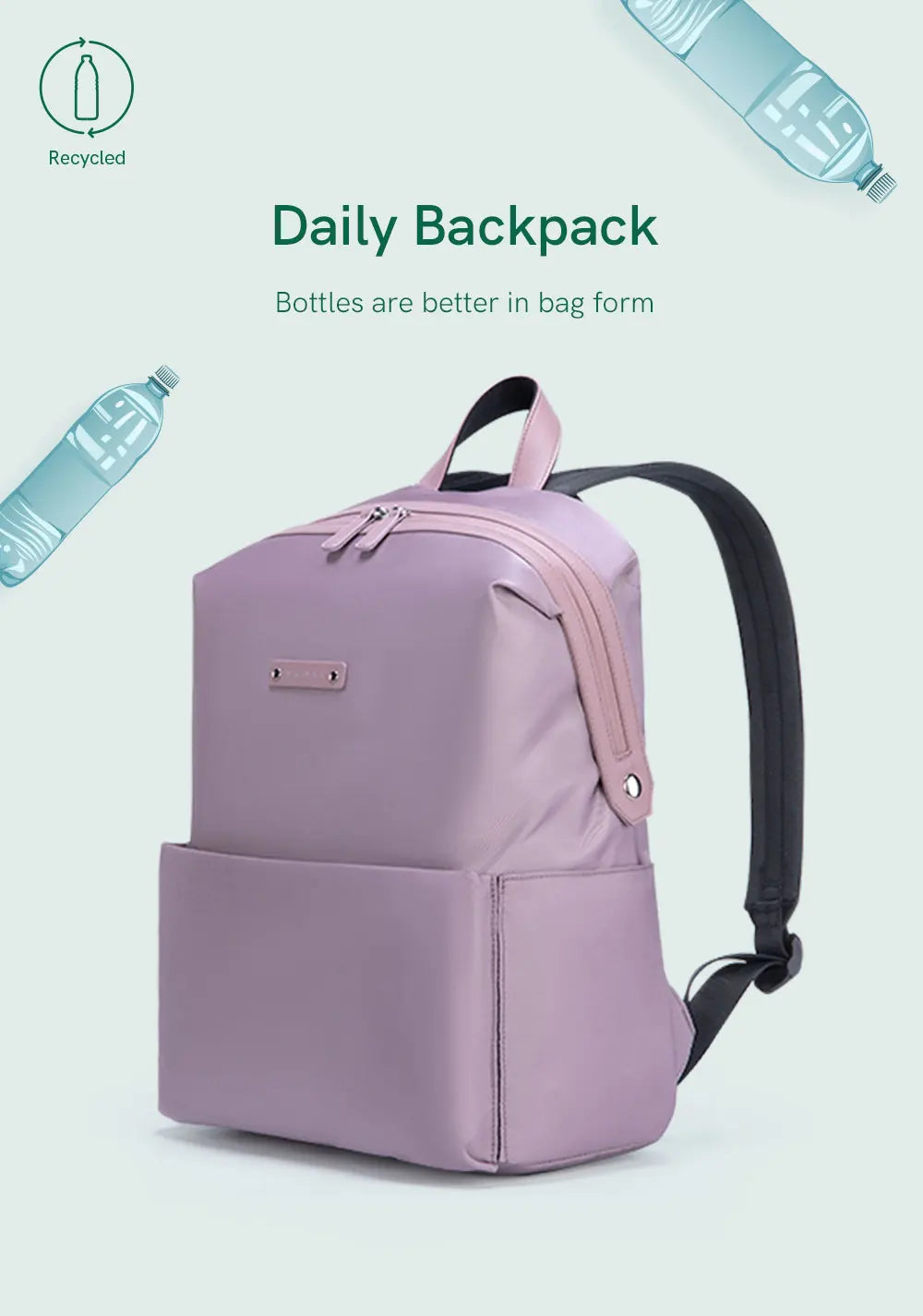 Kingsons K10063W GRS Recycled Women's Travel Backpack