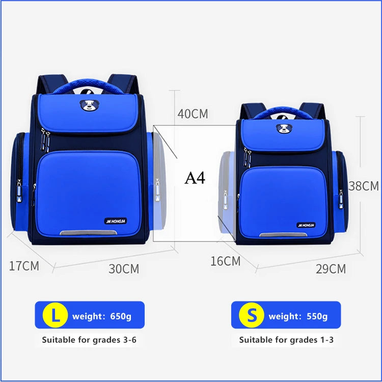 Keman KMBC1007-1 Cartoon Boys Waterproof School Backpack