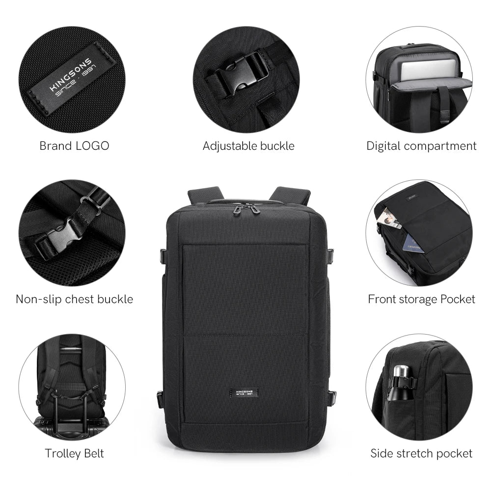 Kingsons K10134W-A 40L Waterproof 17" Laptop Backpack