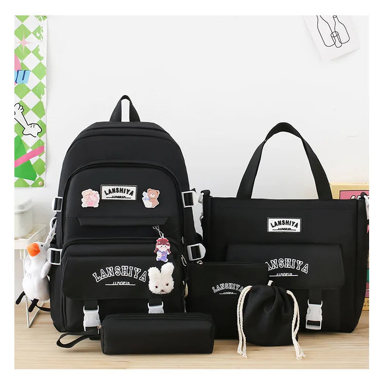 Jasmine school set backpack