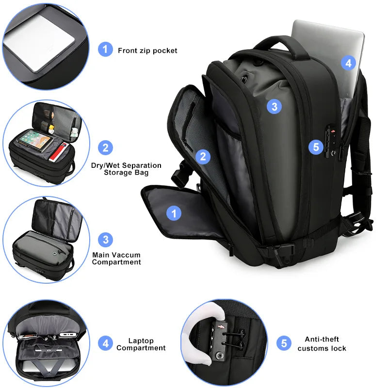 Telesto vacuum compression air bag detail