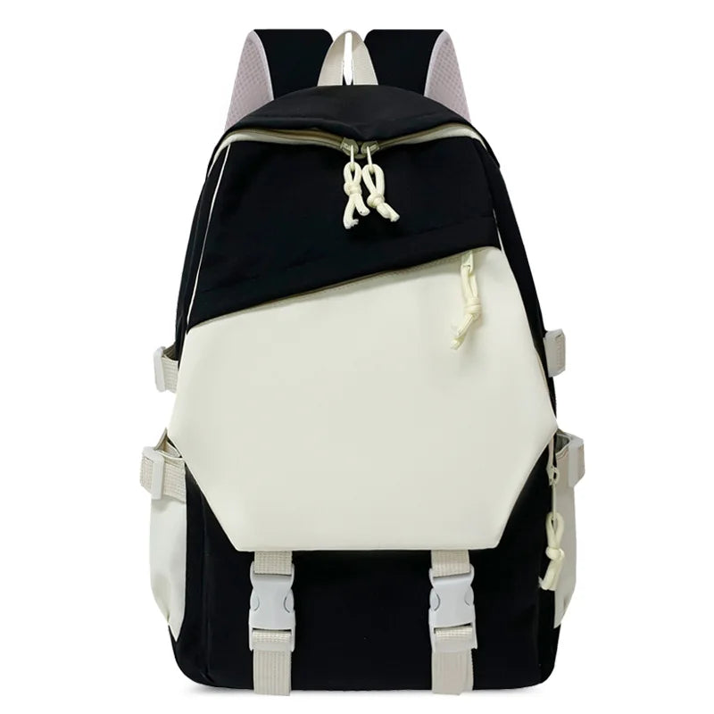 Violet Oxford student backpack black
