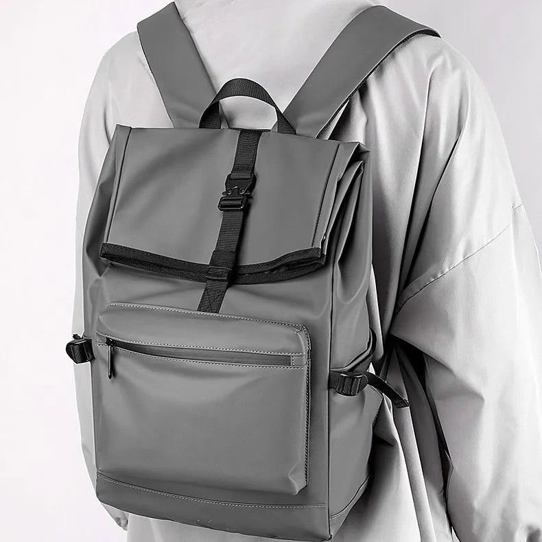 College laptop backpack side profile