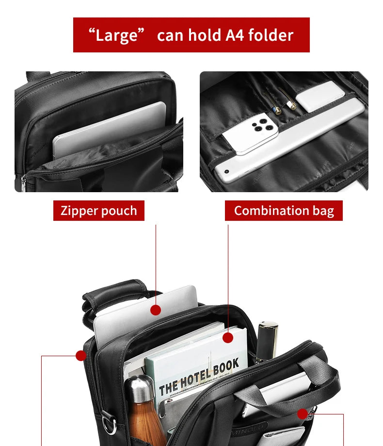 Mingao 182 A4 Business Laptop Briefcase Bag - detail 4