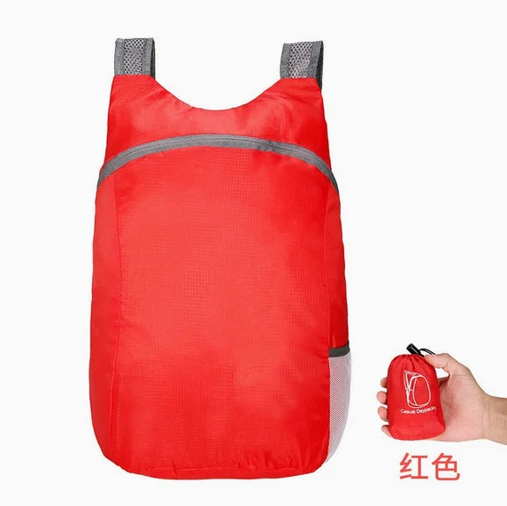Foldable outdoor backpack material detail