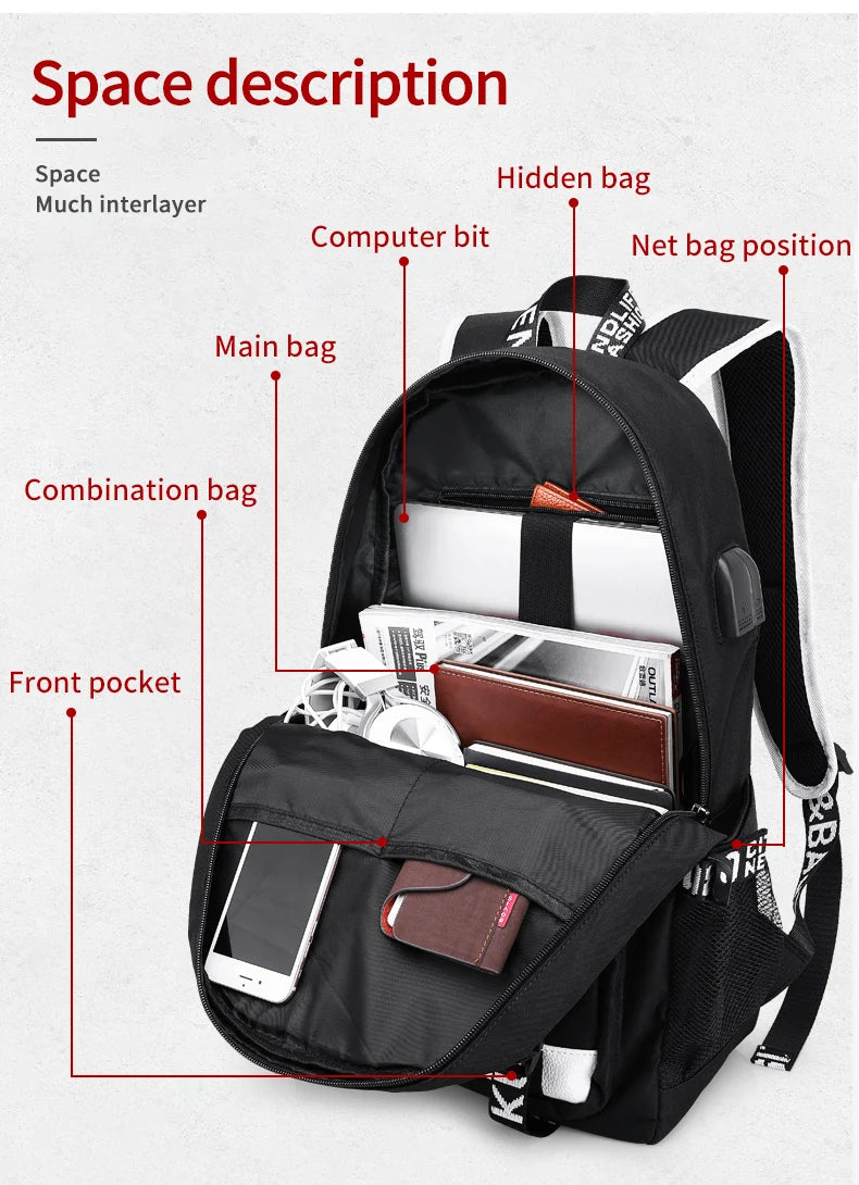Mingao 056 Waterproof Anti-Theft Student School Backpack - detail 5