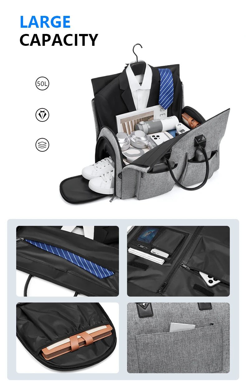 Mingao 233028-0 Wheeled Foldable Garment Travel Duffle Bag - detail 4