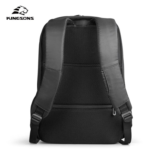 Kingsons USB charging business backpack — side detail