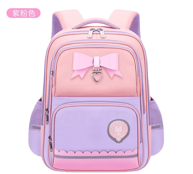 Lily Oxford school backpack pink