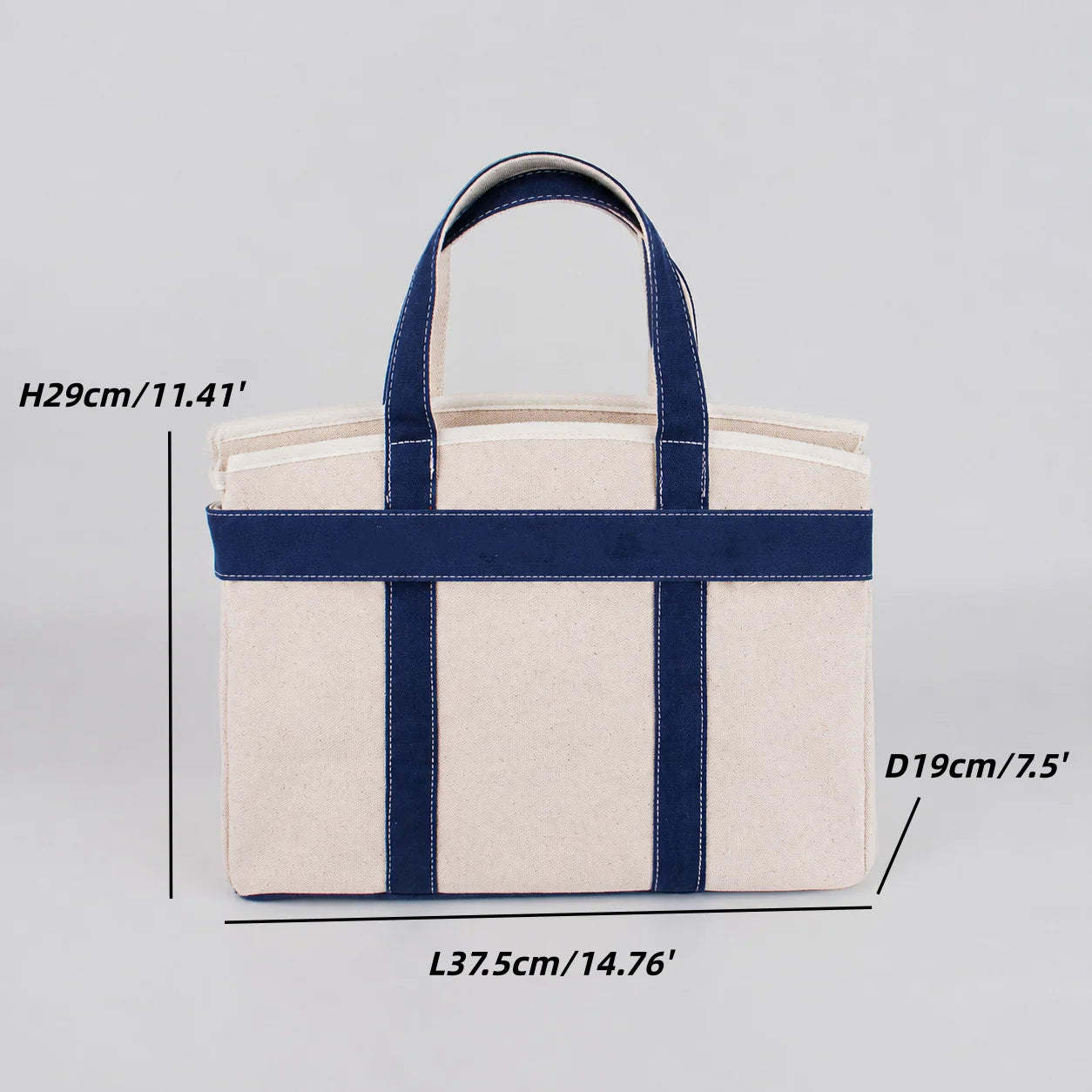 Backper Andromeda KM3015 canvas tote detail