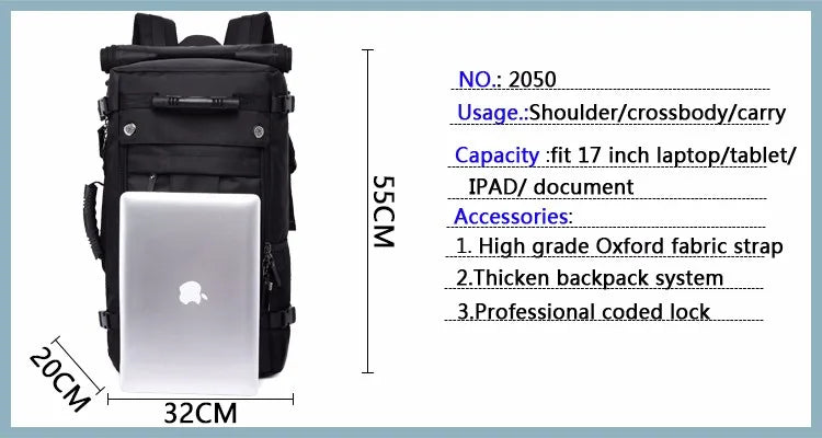 KAKA Hydra 2050 Waterproof Polyester Backpack