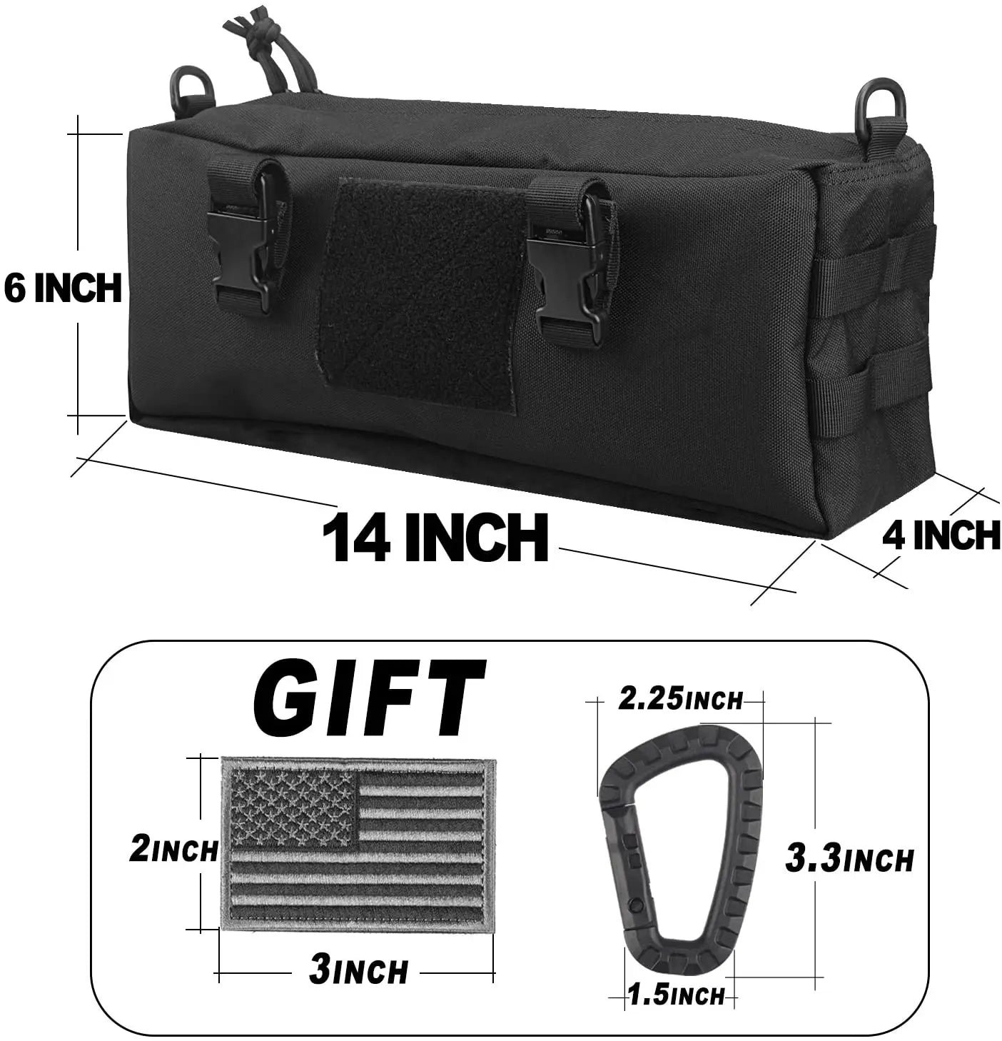 Hong BM-24M560 Tactical Molle Crossbody Sling Bag - detail 5