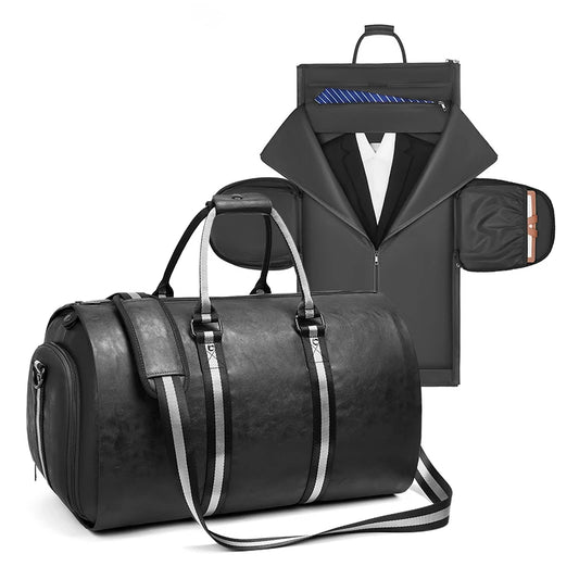 Mingao 233027 Waterproof PU Leather Garment Duffle Bag