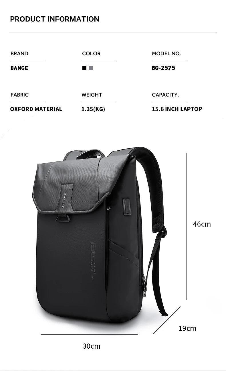 Bange Glacier 2575 Modern Polyester Backpack