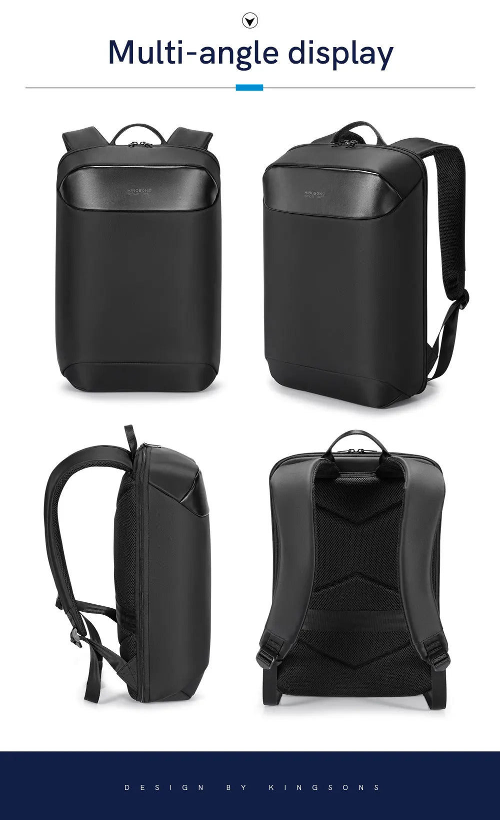 Kingsons K10436 15.6" Waterproof Daily Laptop Backpack