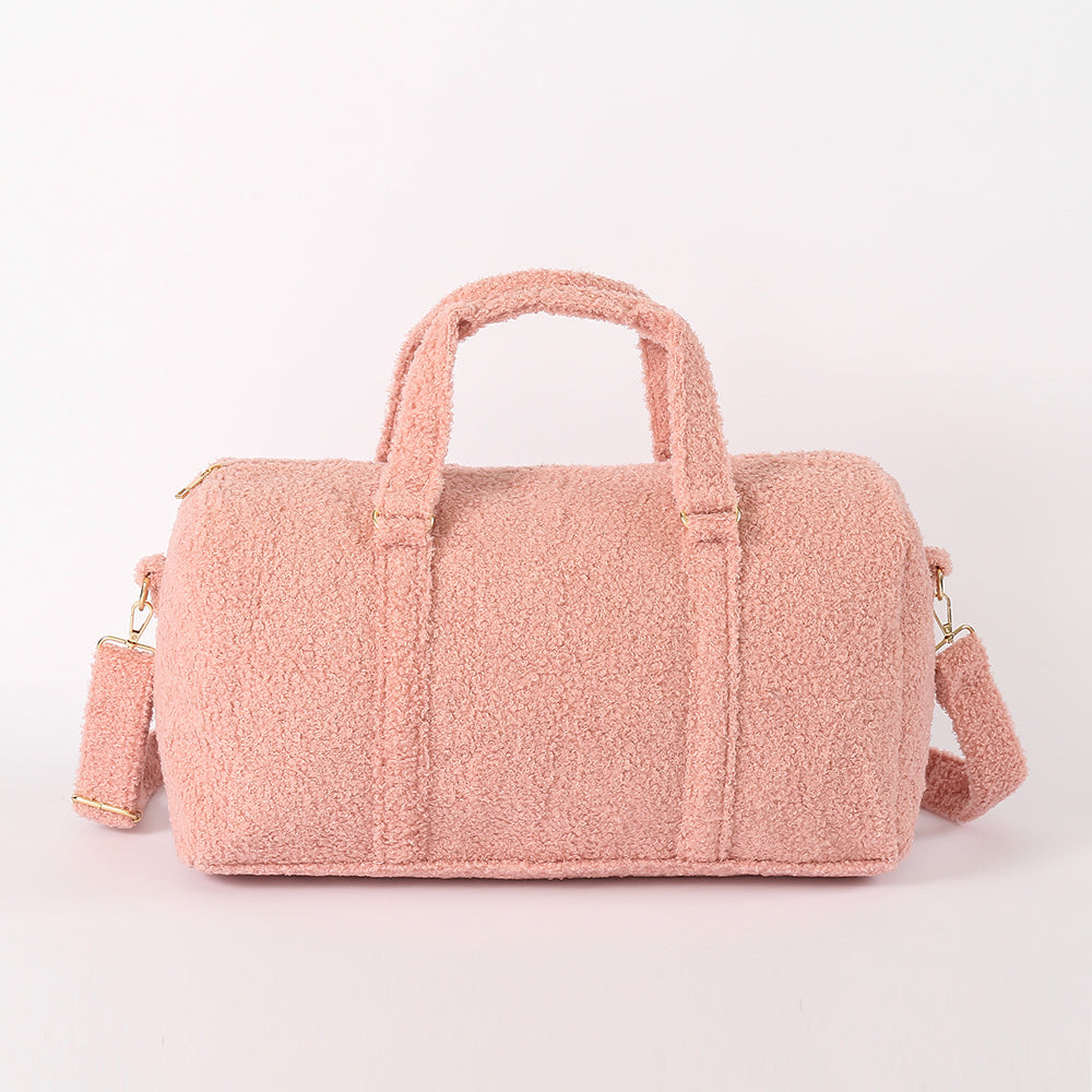Backper Columba KM2686 teddy sherpa duffle detail