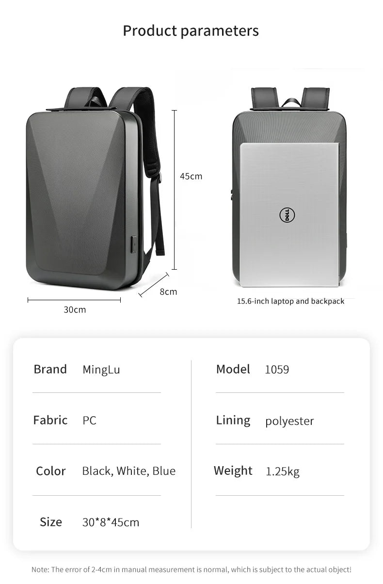Mingao 1059 Korean Anti-Theft USB Laptop Backpack - detail 1
