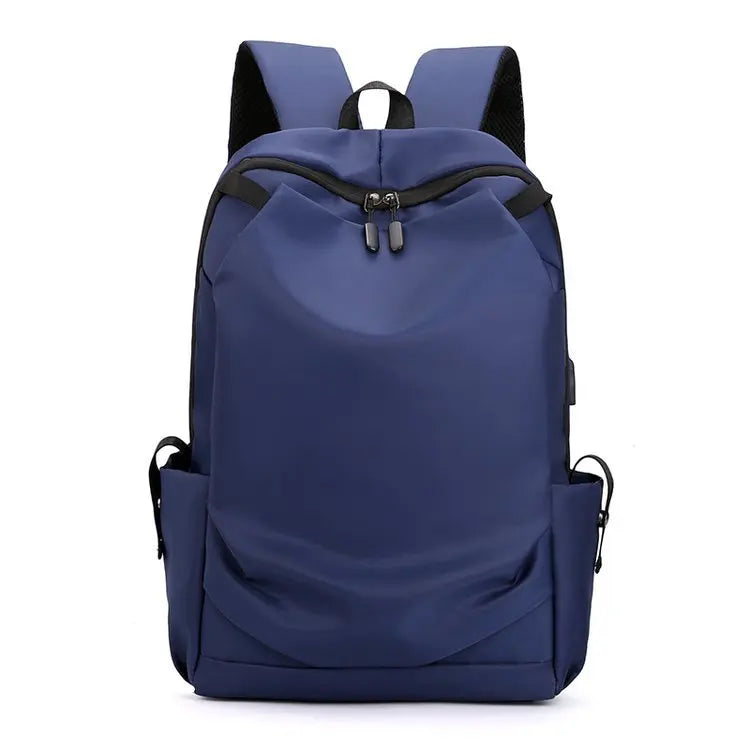USB laptop backpack charging port detail