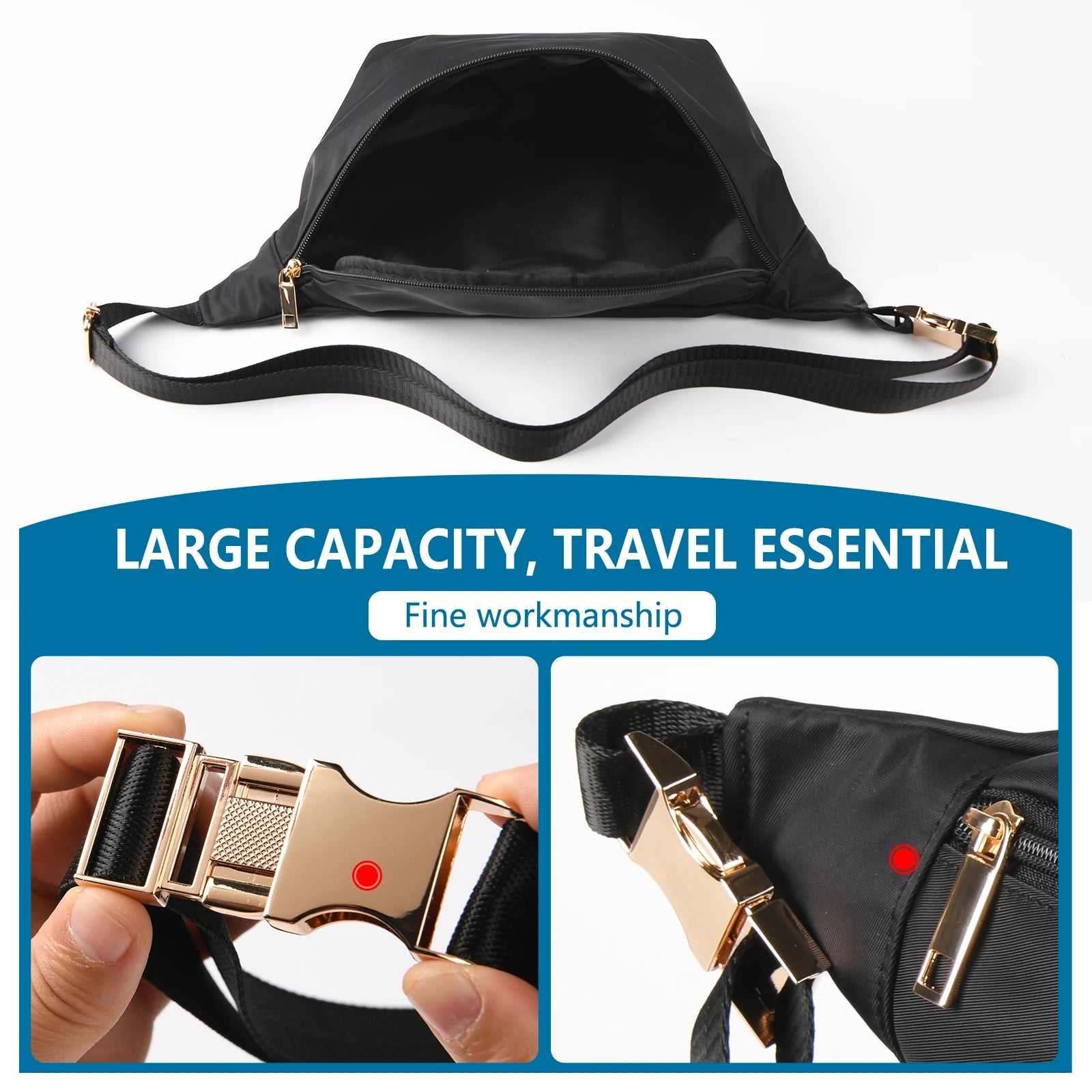 Backper Scutum Sublimation Fanny Pack — angle view