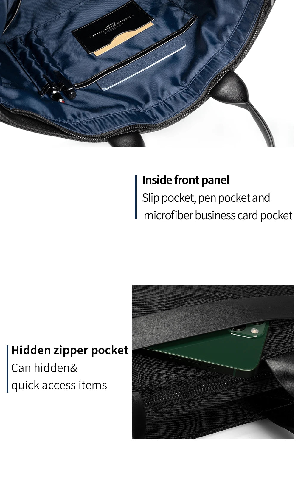 Kingsons Custom Laptop Tote Bag with Trolley Sleeve