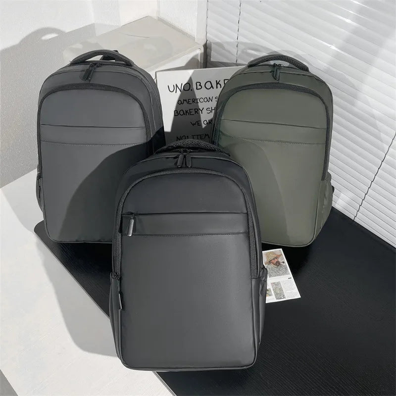 Anti-theft business backpack back pocket