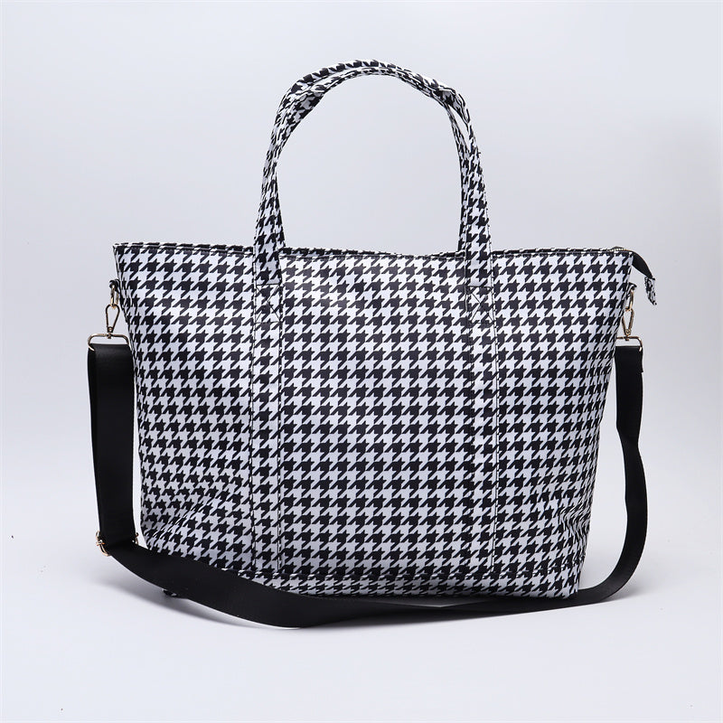 Backper Norma KM2707P printed nylon tote detail
