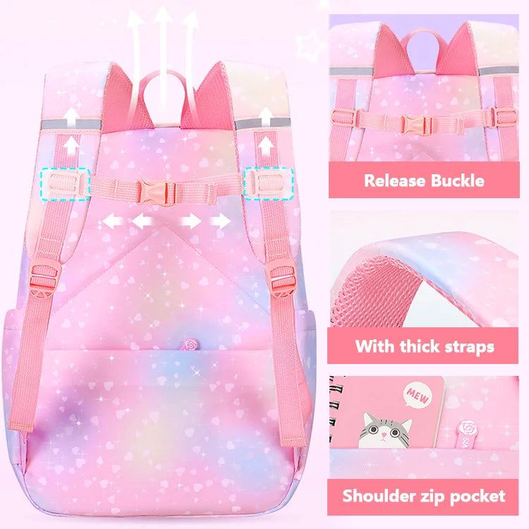 Keman KMBC1016-2 Cartoon Girls School Backpack
