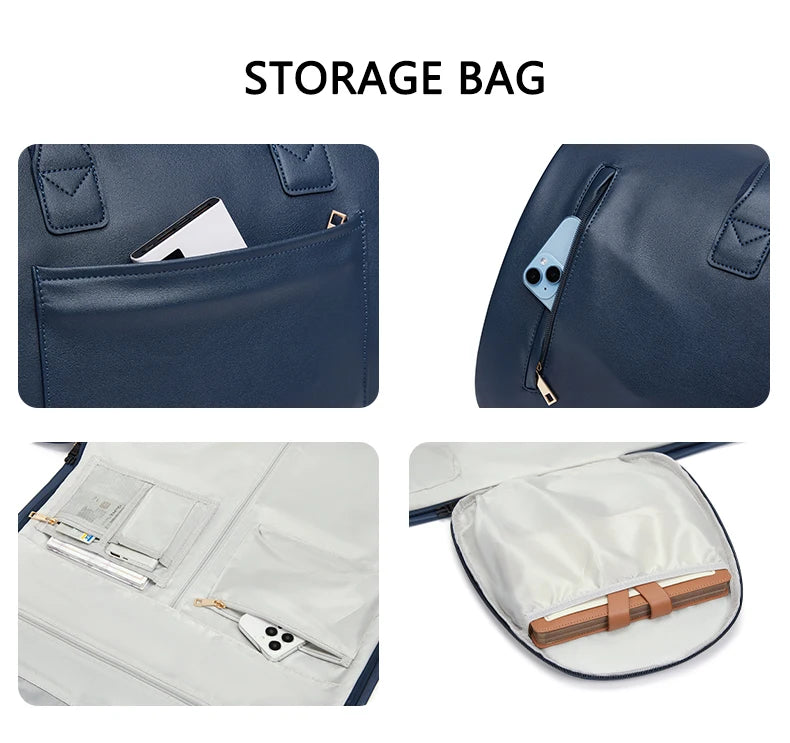Mingao 209 PU Leather Gym Travel Duffle Bag with Shoe Compartment - detail 4