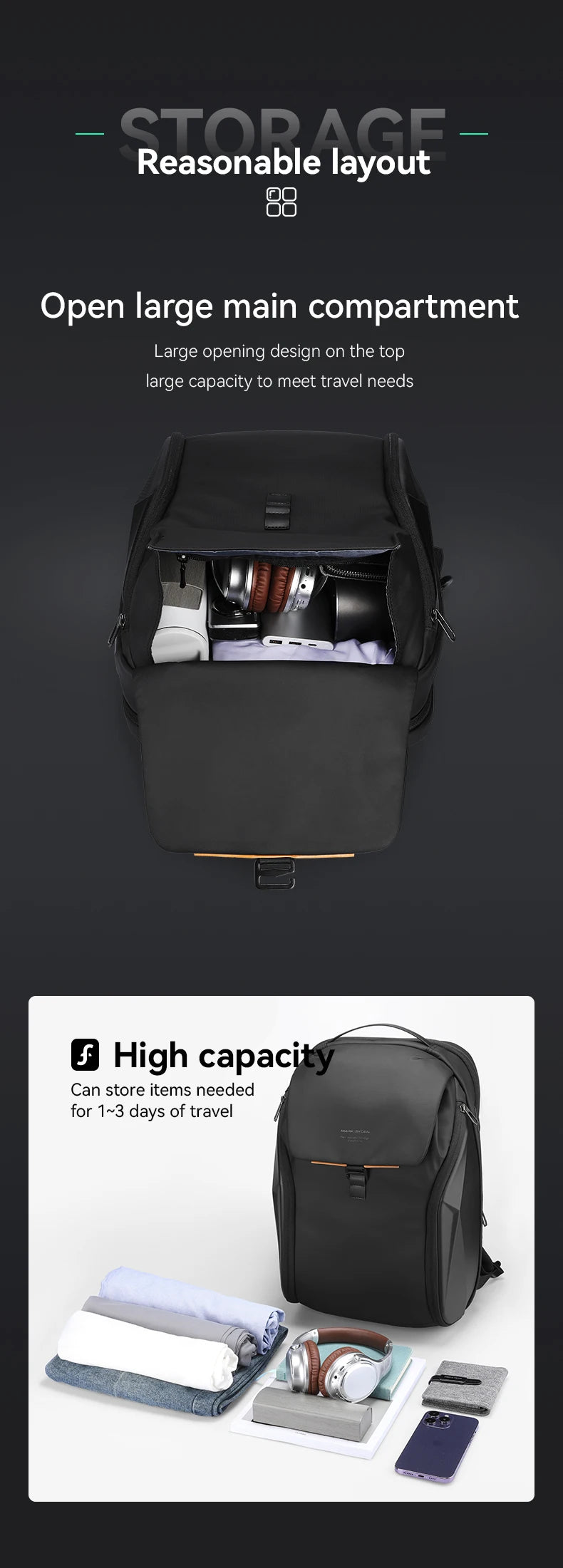 Mark Ryden Tucana MR4076 Anti-Theft Oxford Backpack