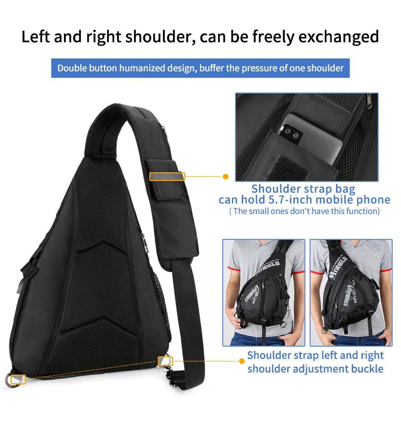Mingao 177 Waterproof Triangle Crossbody Sling Bag - detail 4