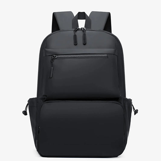 PU business backpack side profile