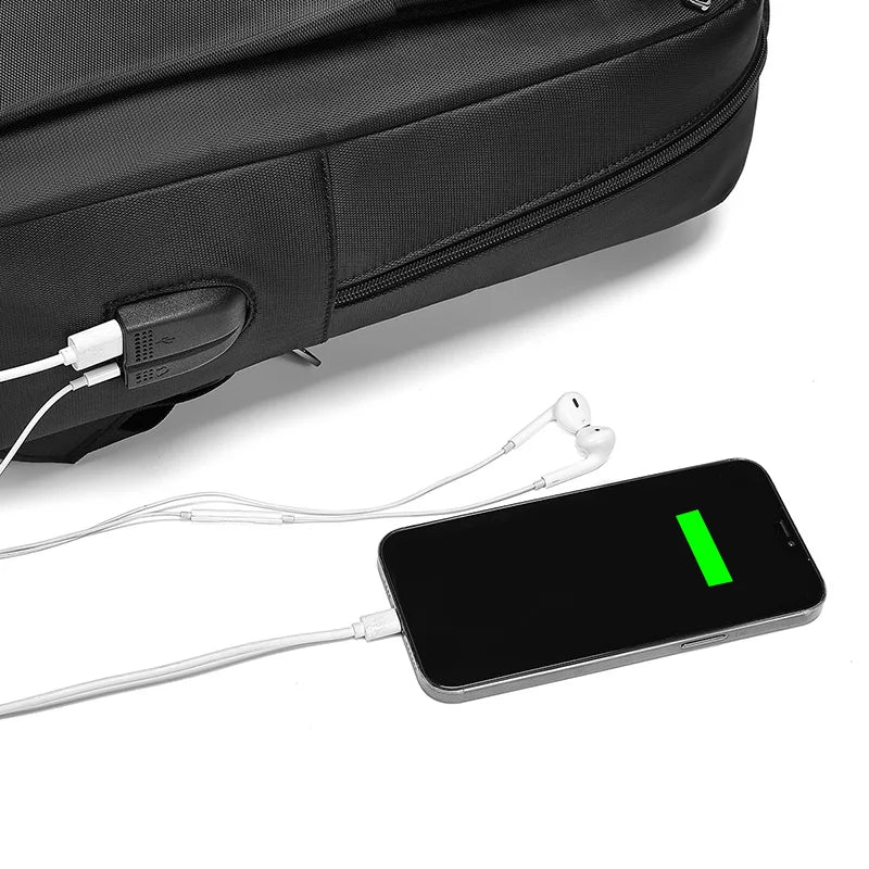 Mingao 1026 USB Waterproof Business Travel Laptop Backpack - detail 5