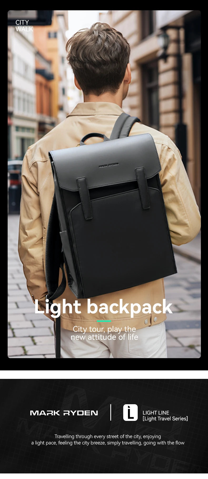 Mark Ryden Mirage MR6602 Anti-Theft Oxford Backpack