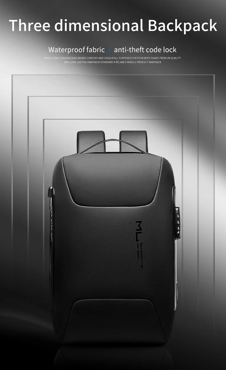 Mingao 22086 Anti-Theft USB College Laptop Backpack - detail 3